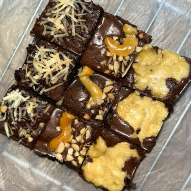 

Brownies Mix Topping Ukuran 10*10