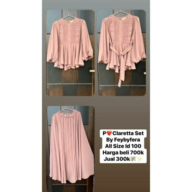 Preloved Claretta Set By Feybyfera