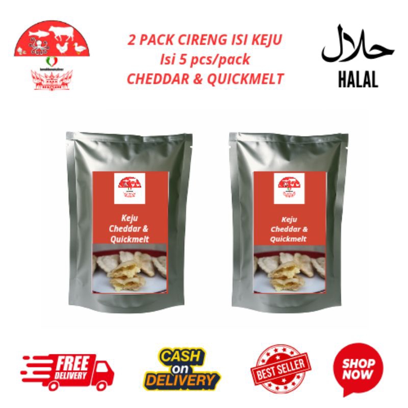 

2 PACK Cireng Isi Viral! Keju Cheddar & Quickmelt – Vacuum, Awet, COD