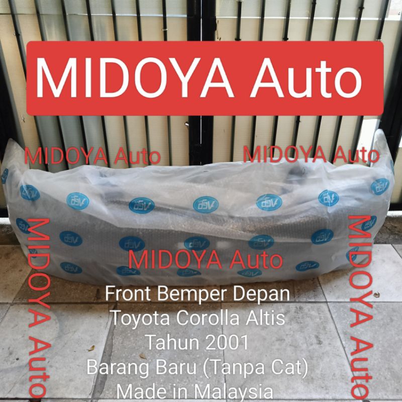 Front Bumper Bemper Depan Toyota Corolla Altis Tahun 2001 Barang Baru Made in Malaysia