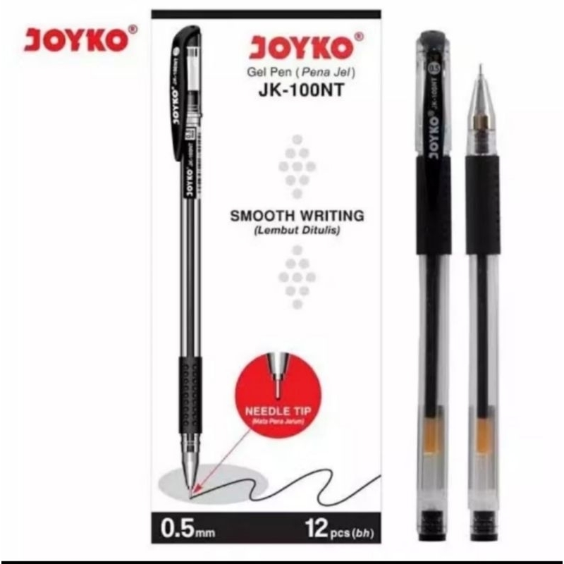 

Gel Pen / Pulpen / Pena Joyko JK 100NT 0,5 mm ( 12 Pcs)