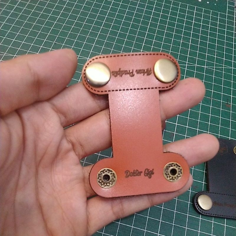 Stetoskop Kulit Asli Custom Nama Name Tag Stetostag