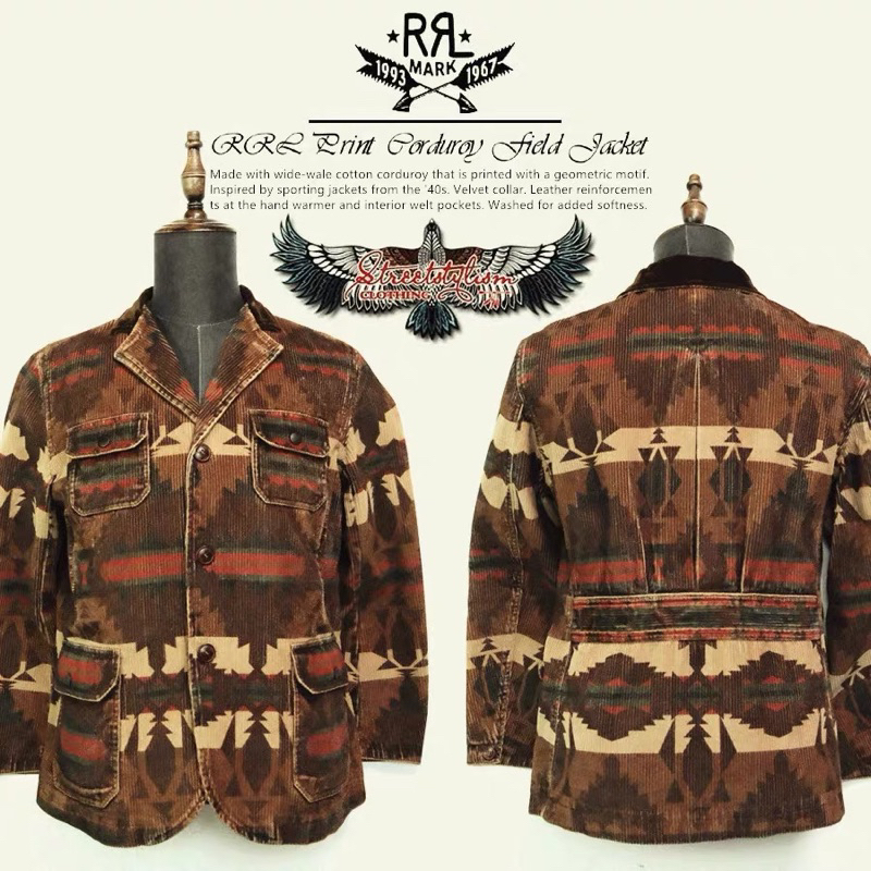 Ralph Lauren Willend Printed Corduroy Jacket