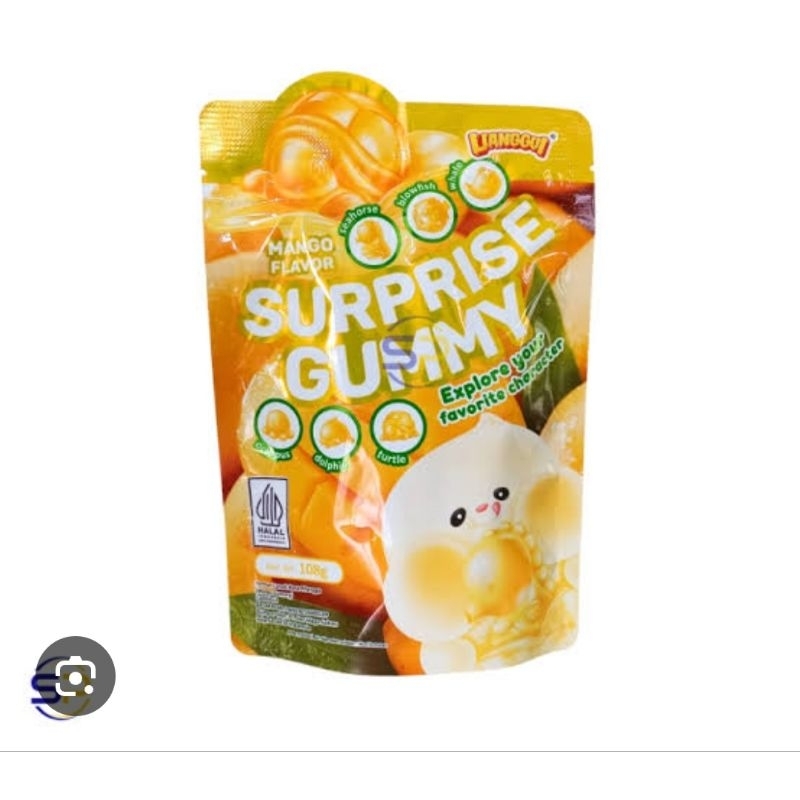 

surpres gummy jeli kupas lianggui/ permen buah rasa buah anggur strowberry mangga 108 g halall