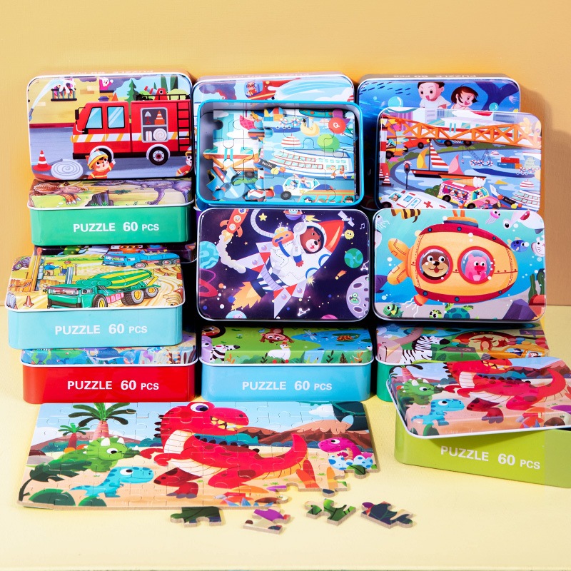 Puzzle Mainan Edukasi Anak 3-6 Tahun, 60 pcs