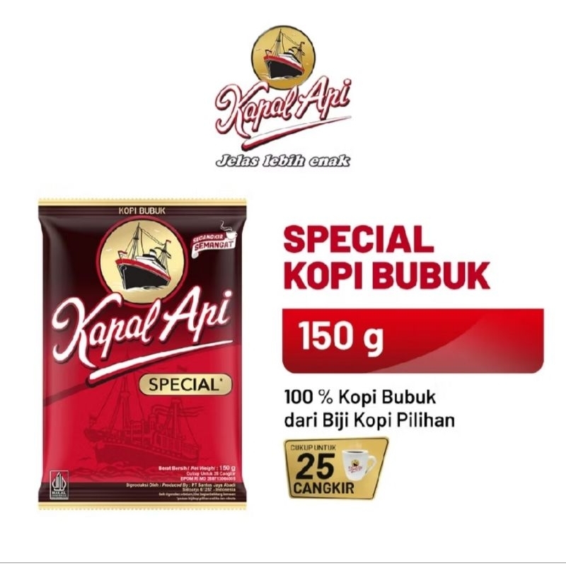 

Kapal Api Kopi Bubuk Special 150g