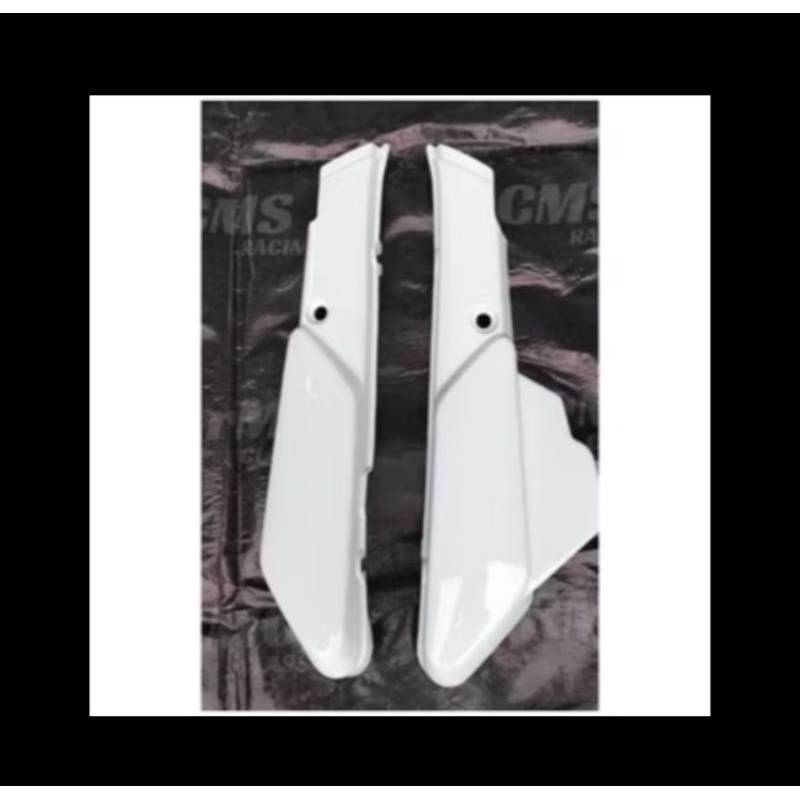 cover bok aki/tutup aki motor Yamaha Alfa Warna PUTIH