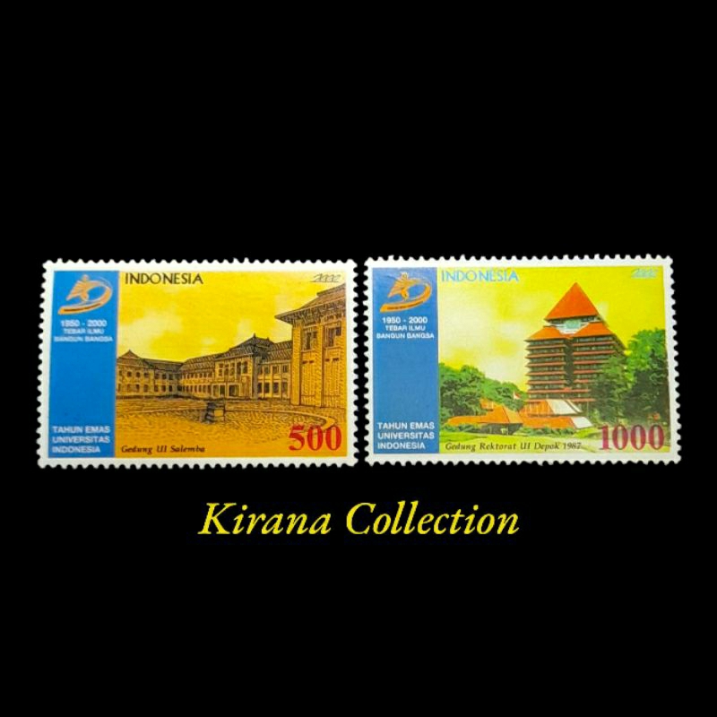 

LOT F340 KOLEKSI PRANGKO INDONESIA I-575 2V 50 TAHUN UNIVERSITAS INDONESIA 2000
