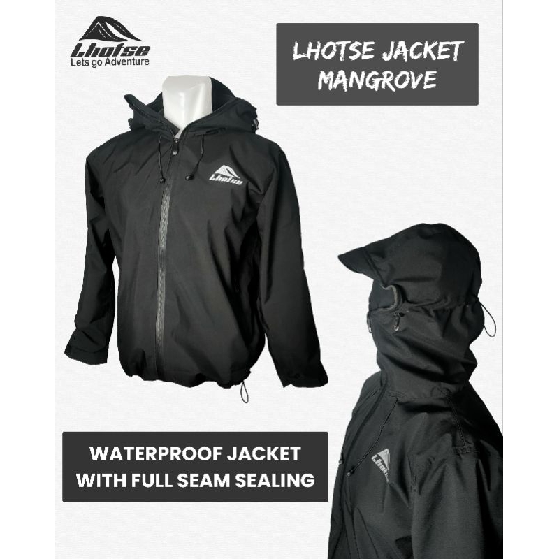 SIZE S-M-L JAKET GORPCORE LHOTSE MANGROVE (JAKET WATERPROOF WINDPROOF FULL SEALING)