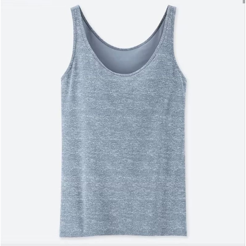 UNIQLO AIRISM CAMISOLE BRA IN BLUE
