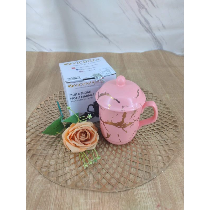 Cangkir Mug Keramik Marble Vicenza YM-66