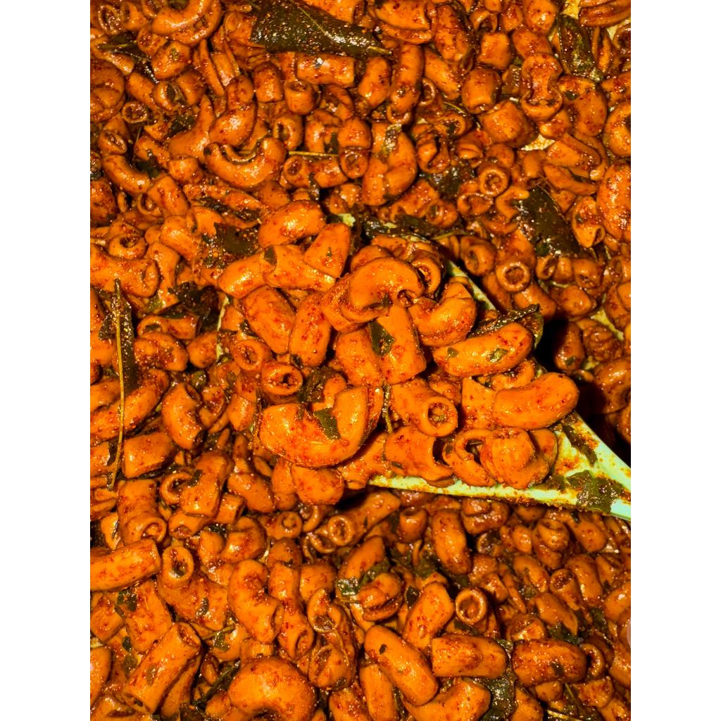 

500 GR MAKARONI BANTET DAUN JERUK - TIDAK KERAS ,BUMBU MELIMPAH - MAKARONI BANTET KHAS TASIKMALAYA