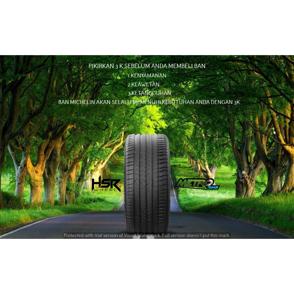 BAN MOBIL TUBLES UKURAN 305 40 R20 BAN INPORT MERK MICHELI PILOT SPORT 4 SUV 112Y