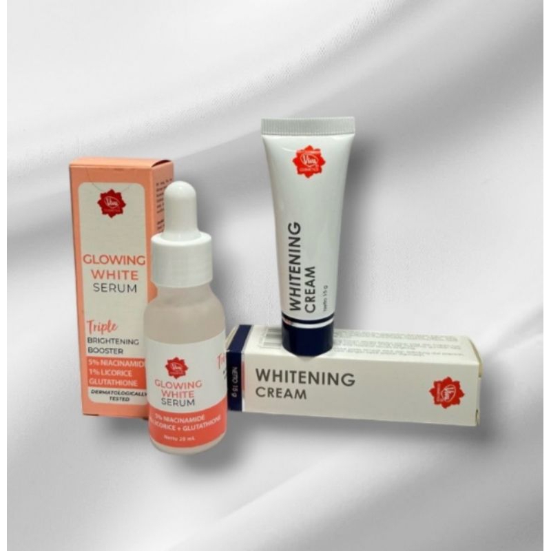 Viva whitening cream+Serum glowing white