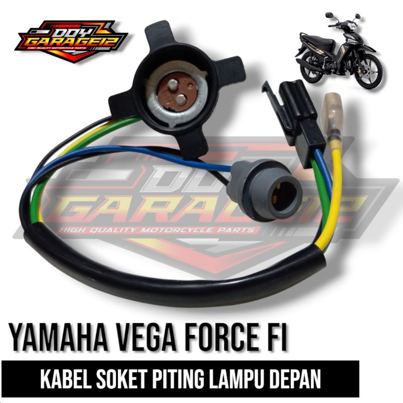 Kabel Soket Piting Lampu Depan Yamaha Vega Force Injeksi Fi Soket Piting Lampu Vega force fi