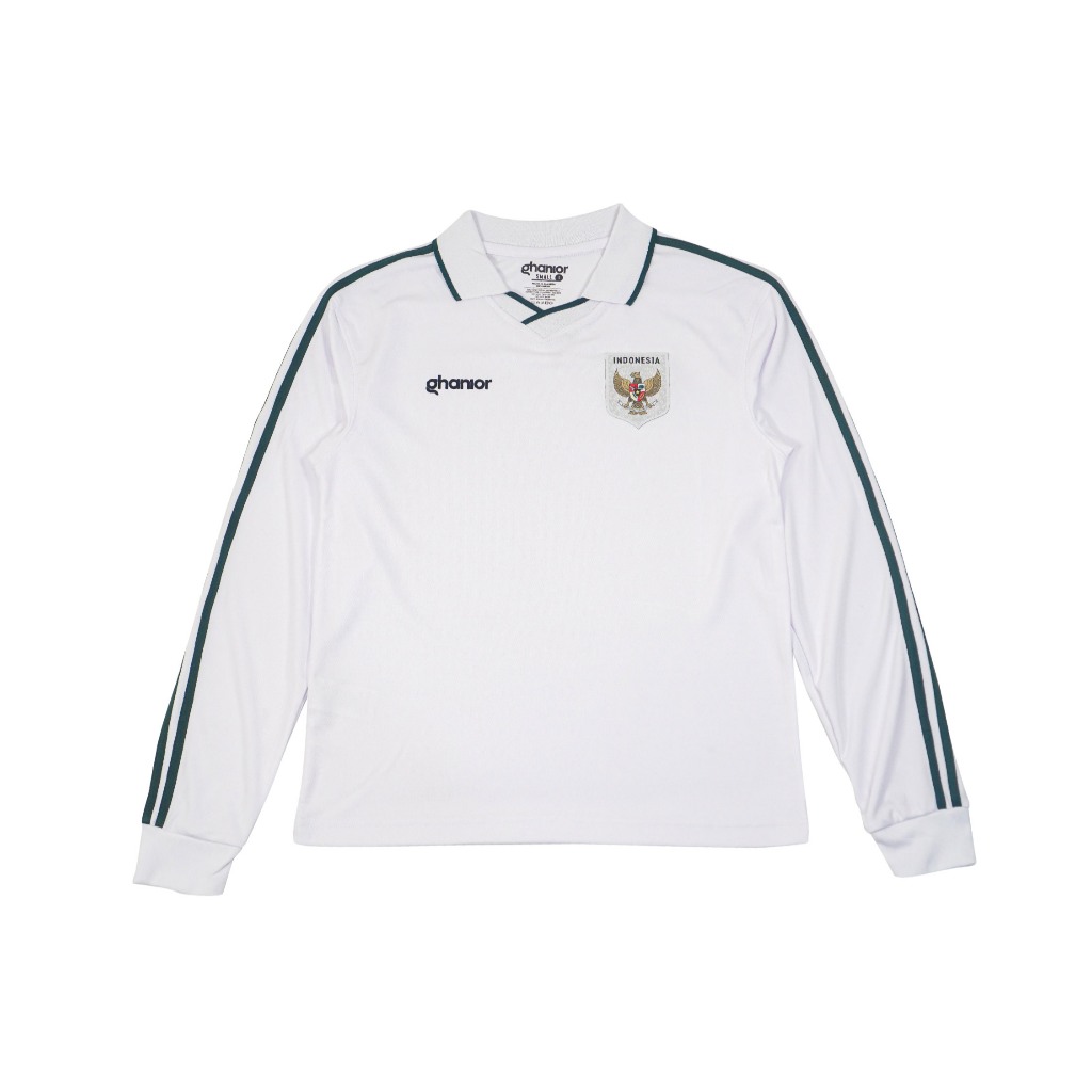 [PRE-ORDER] Ghanior LARGOGARUDA Oversized Casual Jersey Retro Simple Elegan Warna - White