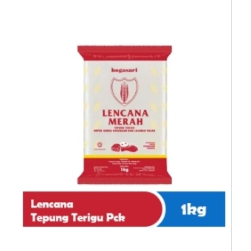

TEPUNG LENCANA MERAH KEMASAN 1 KG ( 1 BUNGKUS)