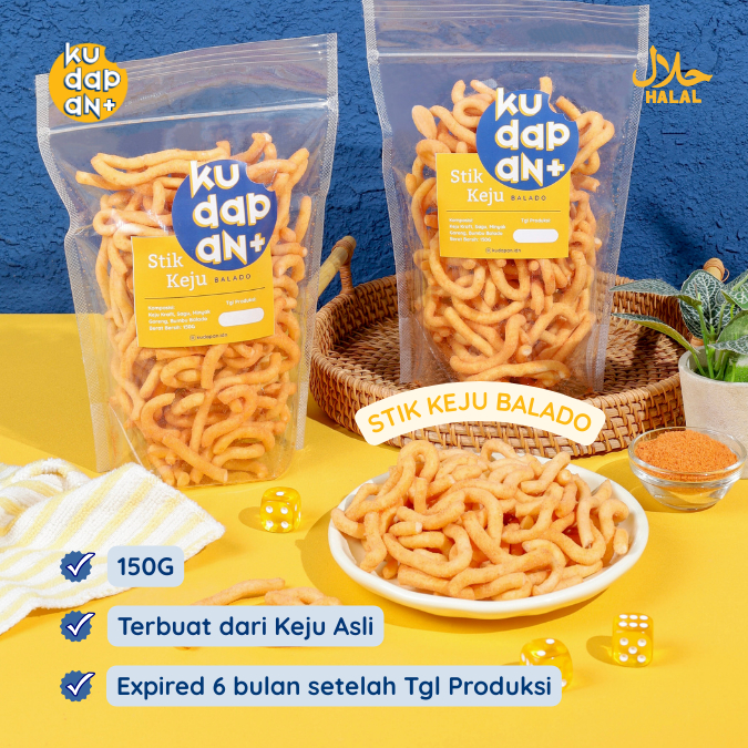 

Cemilan Stik Keju Kraft Balado Kudapan 150G