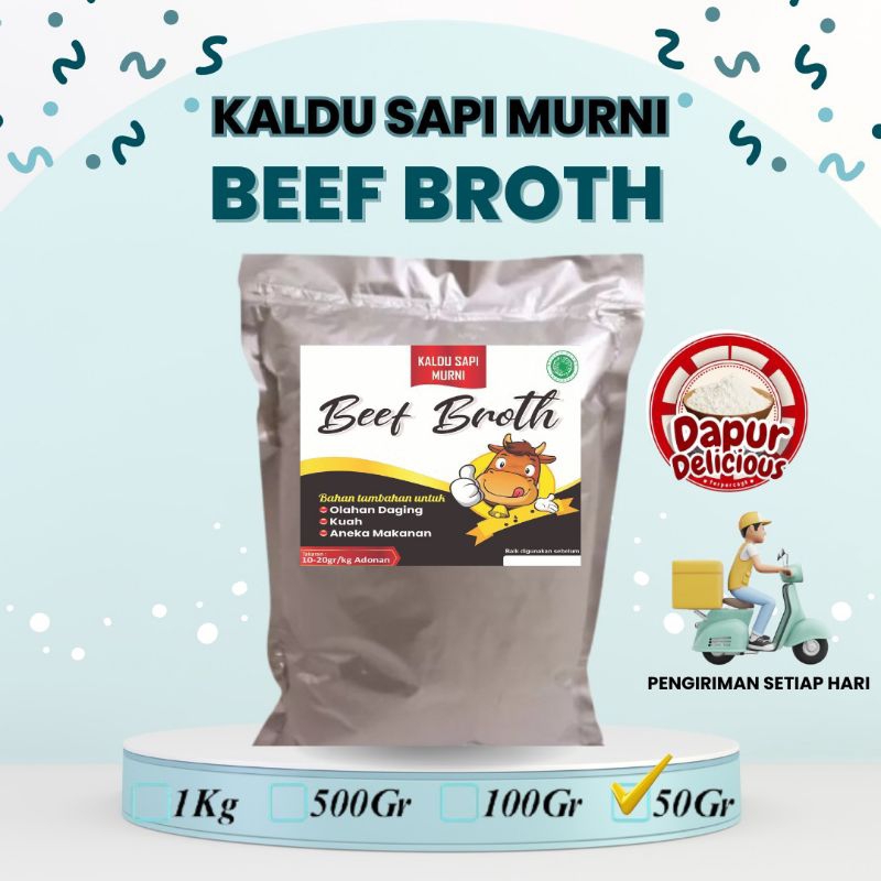 

Beef Broth (50gr) / Kaldu Sapi Murni / Ekstrak Sapi Murni