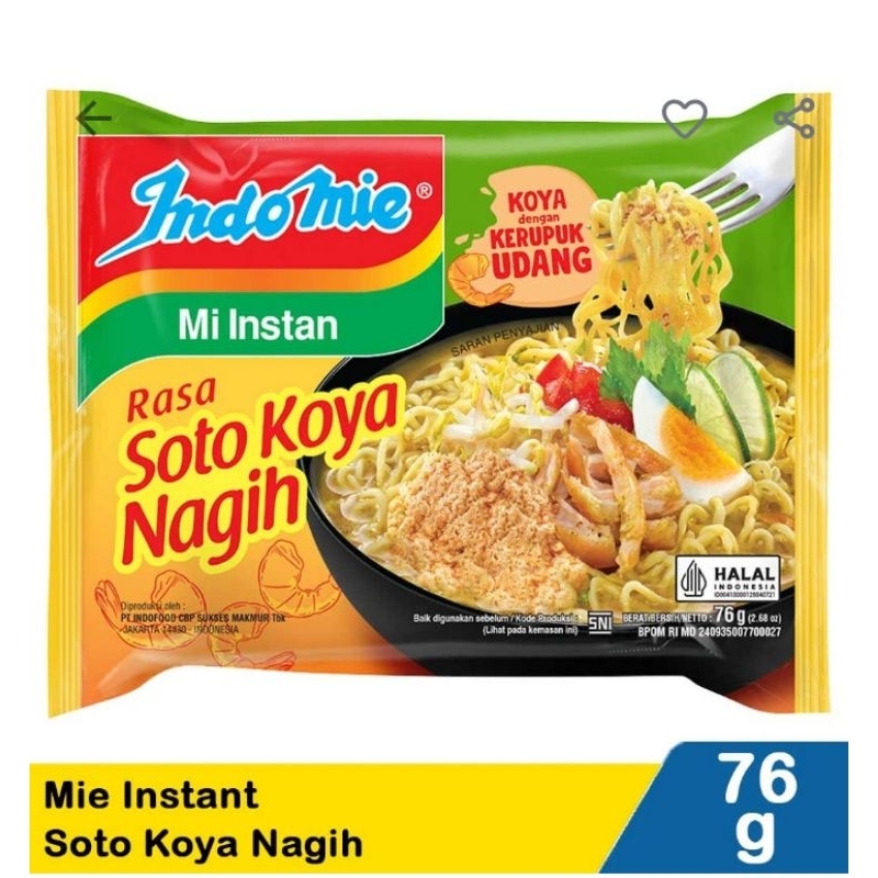 

Indomie Mie Instant Soto Koya Nagih76G