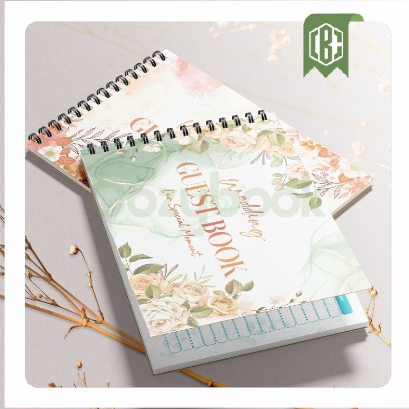 

PROMO Cozy Buku Tamu Nikahan A4 – 10 Lembar 300 Tamu, Spiral Kuat Soft Cover Tebal