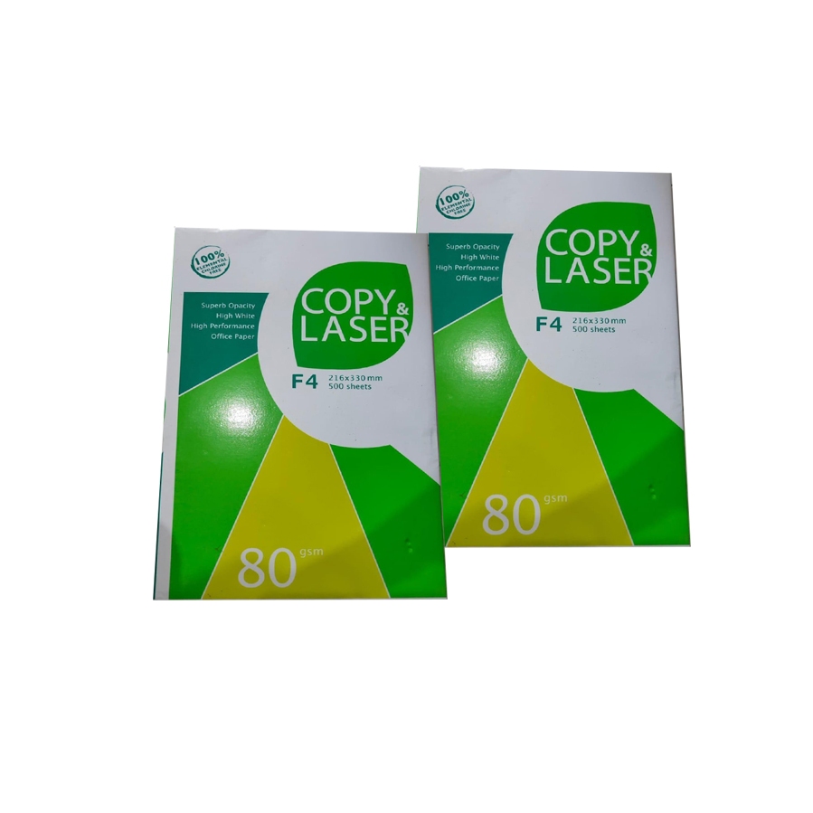 

Kertas HVS F4 80 gsm Copy & Laser (1 Rim = 500 lbr)
