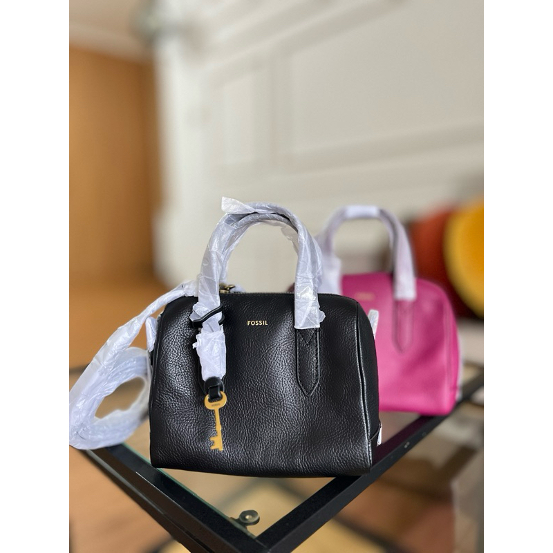 fossiloriginal sidney satchel mini black