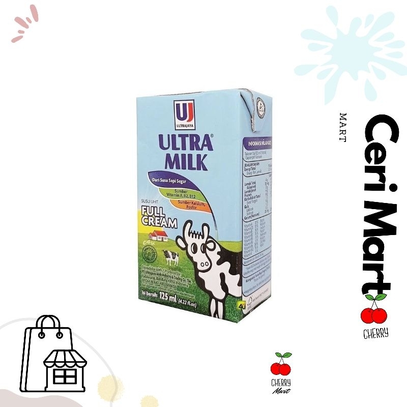

*ceri mart* susu uht ultramilk 125ml satuan // susu ultramilk 125ml uht eceran