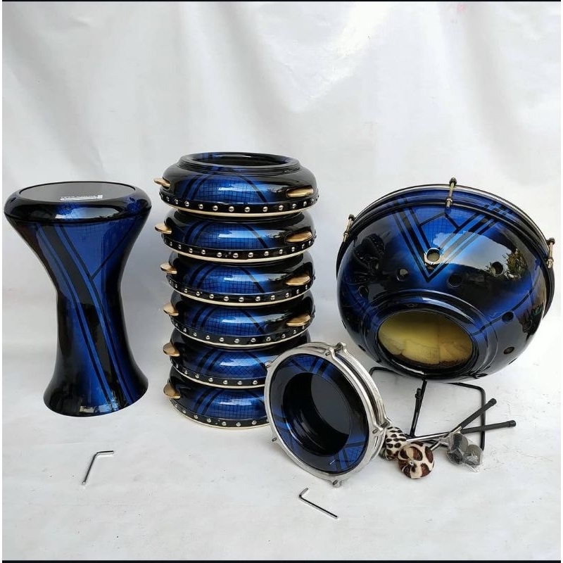 Alat Hadroh 1 Set Motif Isi Terbang 6 Pcs Jepara