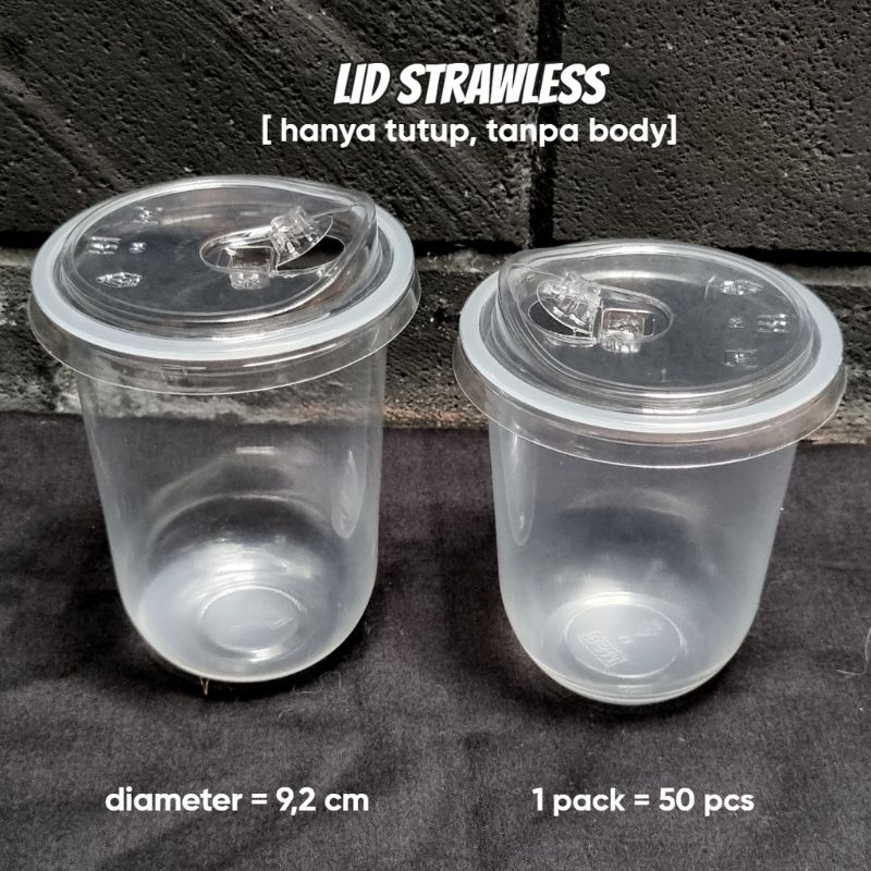 TUTUP STRAWLESS STARINDO CUP PP (50 PCS)