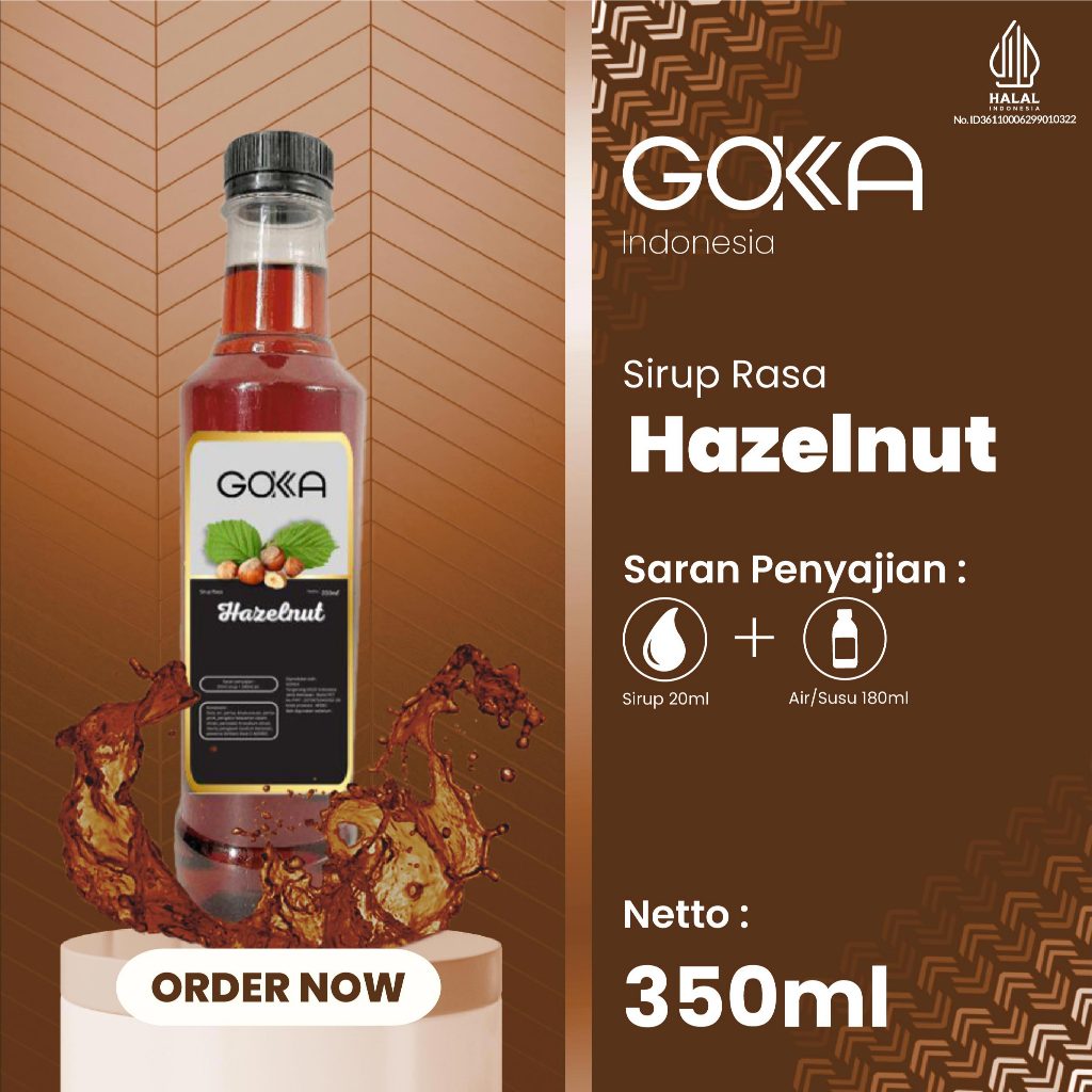 

Gokka Syrup Rasa Hazelnut / Minuman Sirup Gokka Rasa Hazelnut 350ml