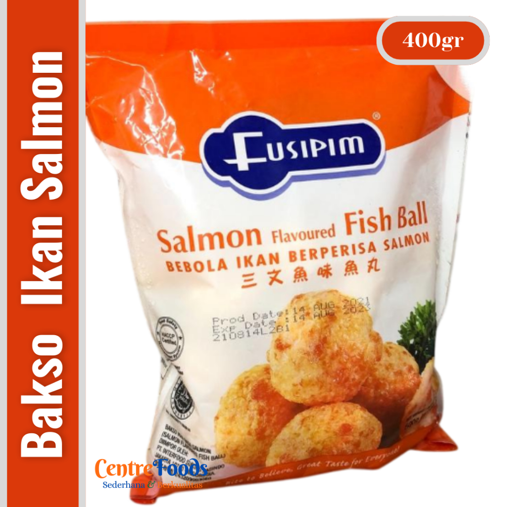 

Bola Ikan Rasa Ikan Salmon - Salmon Flavoured Fish Ball FUSIPIM | 400gr [ Harga Per BKS ]