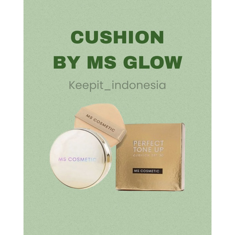 CUSHION MS GLOW/Bedak Cair/menyamarkan noda diwajah/Liquid Foundation/SPF 50/ cushion light / cushio
