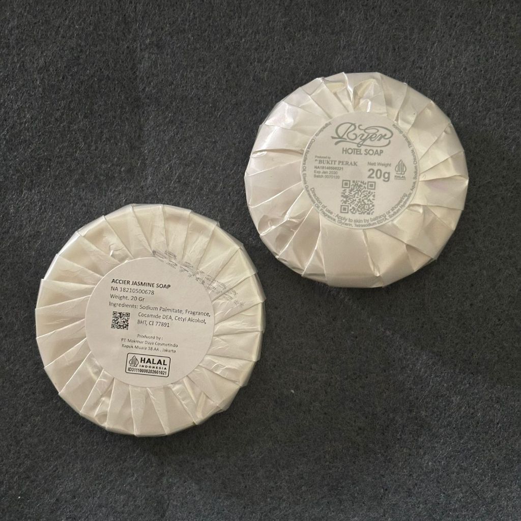 sabun hotel bulat 20gr / round soap ryer/accier (100pcs)