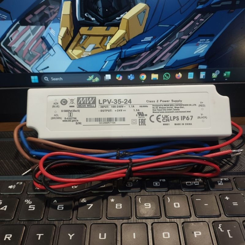 MeanWell LPV-35-24 / Power Supply LPV 35 24V MeanWell