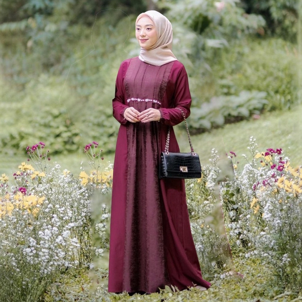 Gamis Ameena Gamis Lebaran Syari Modern Dress Couple Lebaran Premium Dress Mix Gamis kondangan Gamis