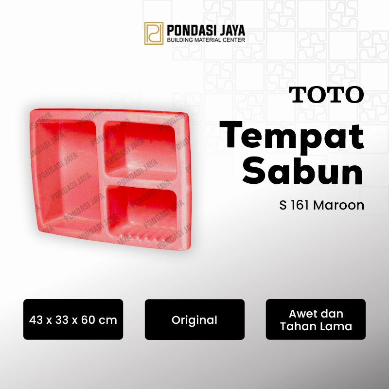 Tempat Sabun Toto S161 Maroon | Tempat Sabun Kamar Mandi | Tempat Sabun Dinding
