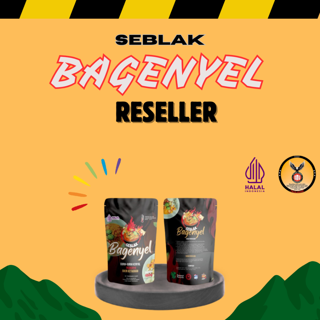 

PAKET RESELLER SEBLAK BAGENYEL ISI 5 PCS – Seblak Instan Gurih Kenyal | Halal & Siap Jual Ulang