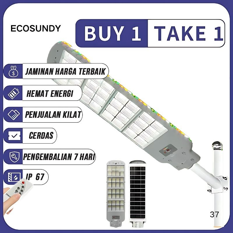 【Siap untuk dikirim】8000W lampu jalan tenaga surya  lampu jalan tenaga matahari lampu solar cell lam
