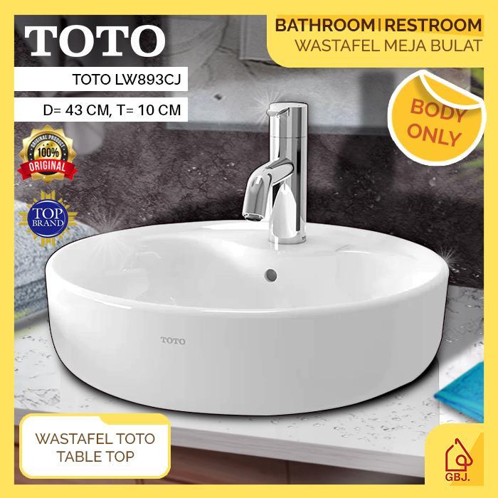 WASTAFEL MEJA BULAT TOTO LW893CJ (BODY ONLY) / WASHTAFEL CUCI TANGAN