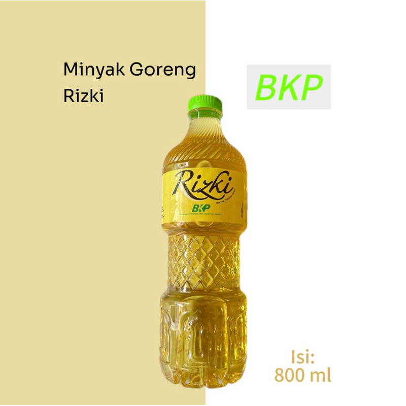 

[obral] Minyak Goreng Rizki - Minyak Goreng Sawit Jernih kemasan botol Isi 800 ml