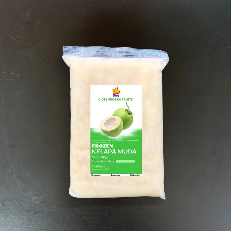 

Buah frozen kelapa muda / Frozen kelapa / Buah kelapa beku 500 gram