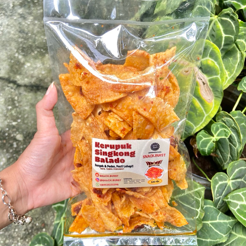 

KERUPUK/KERIPIK SINGKONG BALADO RUBIK MINANG CEMILAN RINGAN KELUARGA HOMEMADE GURIH RENYAH 120 250 GRAM