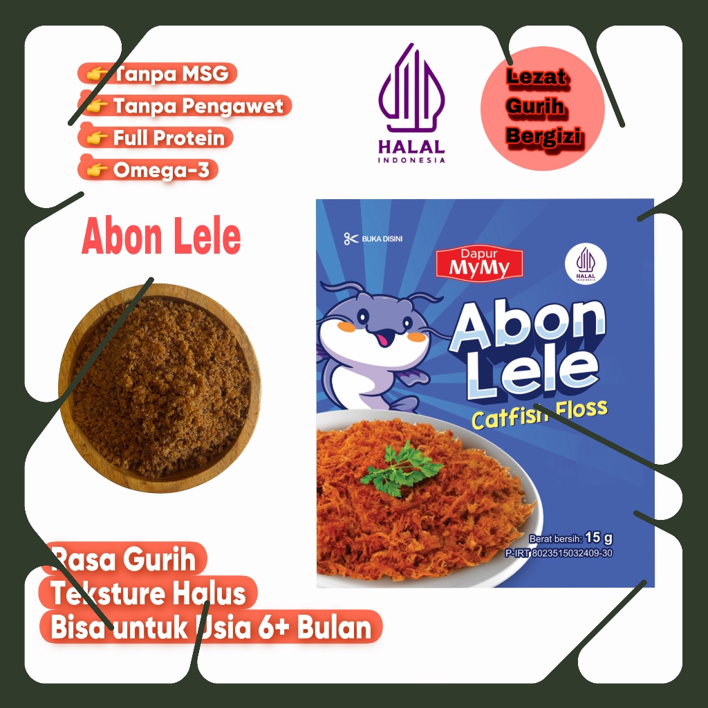 

AYU- Abon MPASI Anti GTM Abon Lele Penambah Nafsu Makan Anak Tanpa Campuran Kemasan Ekonomis