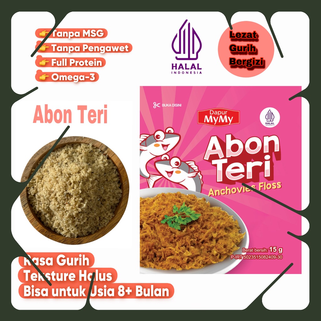 

AYU- Abon MPASI Anti GTM Abon Teri Penambah Nafsu Makan Anak Tanpa Campuran Kemasan Ekonomis