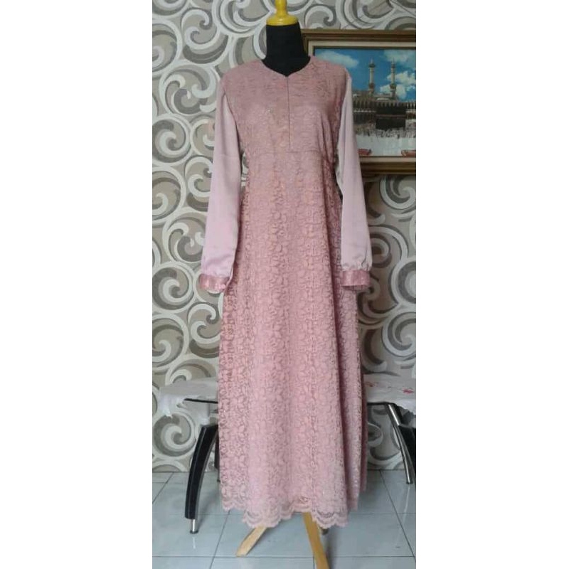 baju gamis brokat