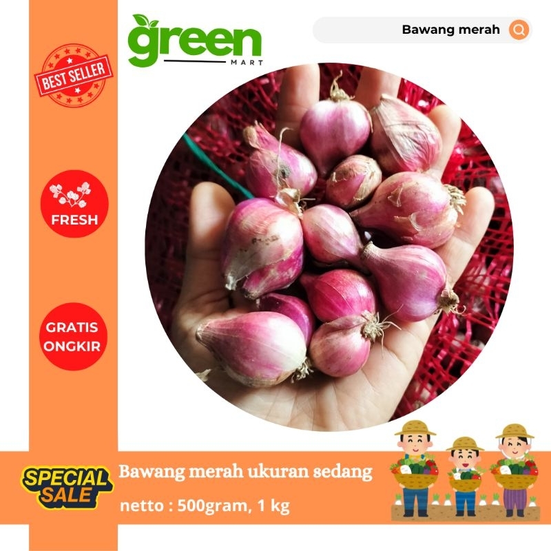 

Bawang merah ukuran sedang