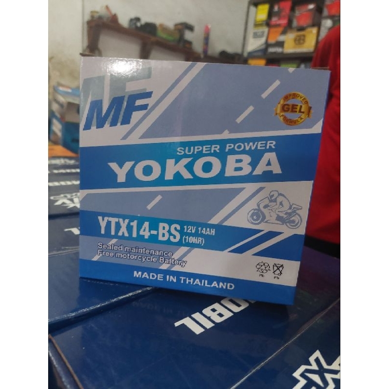 aki yokoba ytx14 12volt 14 ah