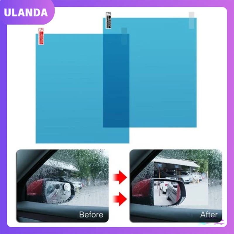 2PCS Anti Embun Pelapis Kaca Anti Air Rainproof  Stiker Kaca Mobil  Stiker Kaca Film Mobil