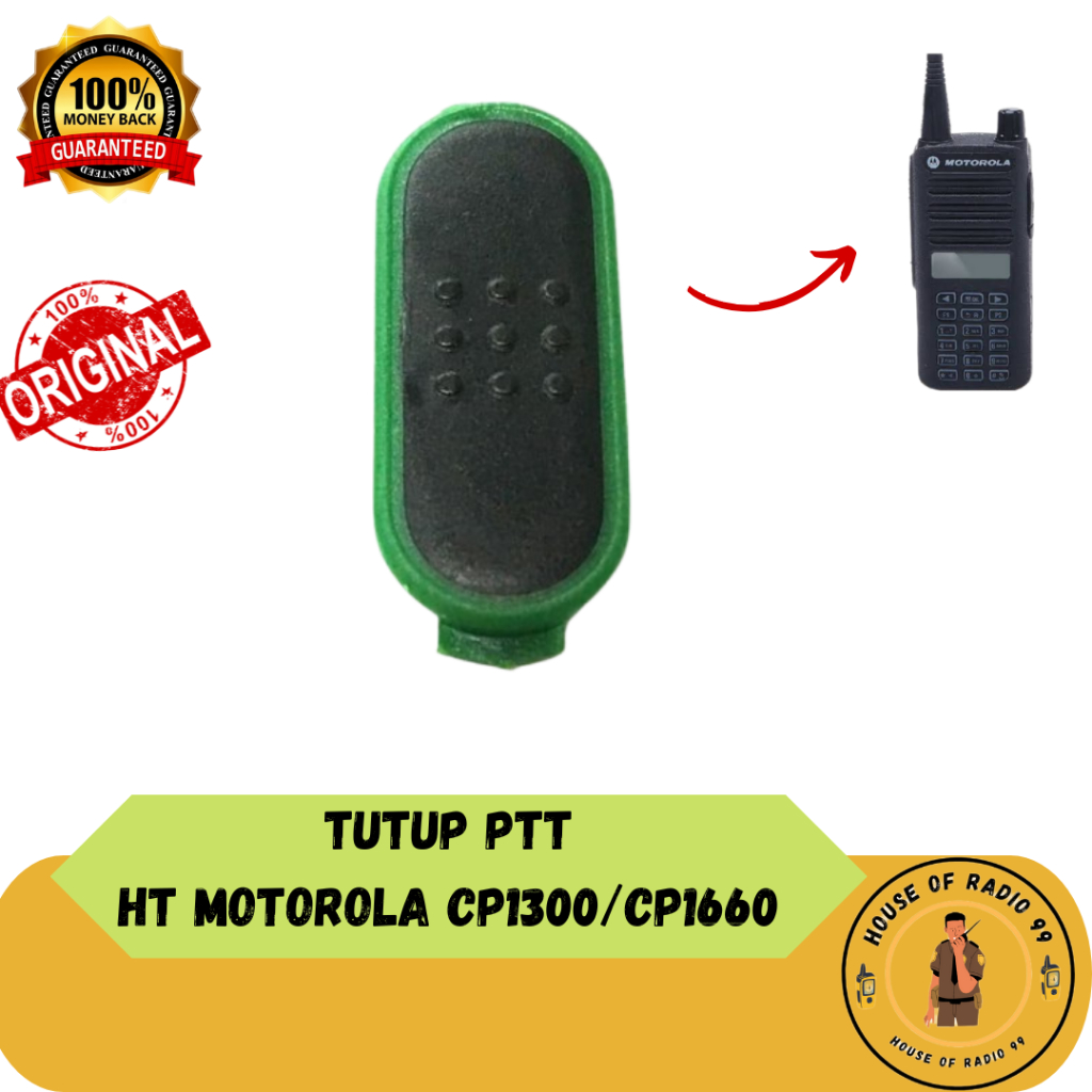Tombol PTT HT Motorola CP 1300 1600 Hijau